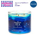 バス&ボディワークス エンドレス・シー 3本芯キャンドル 411g (14.5oz) Bath&Body Works Endless Sea 3-Wick Candle 香り フレグランス