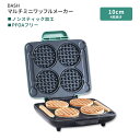 【最大2000円OFFクーポン】ダッシュ マルチミニワッフルメーカー 4インチ アクア DASH Multi Mini Waffle Maker Aqua 丸型 ラウンド型 4枚焼き ノンスティック加工【お取り寄せ商品】【合わせて買いたい】