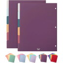 【アメリカフェア】Mr.ペン バインダーインデックス 仕切り 6枚×2セット パープル Mr. Pen- Binder Dividers, 6 Tab Dividers, Pack of 2 Sets Purple 【お取り寄せ商品】【合わせて買いたい】