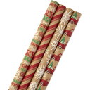 【最大2000円OFFクーポン】ホールマーク ホリデーラッピングペーパー クリスマスクラフト 4枚セット Hallmark Holiday Wrapping P...