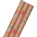 【最大2000円OFFクーポン】ホールマーク ホリデーラッピングペーパー ブライト&ボールド 3枚セット Hallmark Holiday Wrapping P...