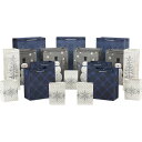 【最大2000円OFFクーポン】ホールマーク ギフトバッグ アソート 雪の結晶 雪だるま 18個セット Hallmark Assorted Christmas Gift Bags Snowflake, Tree, Snowman, Plaid【お取り寄せ商品】【合わせて買いたい】