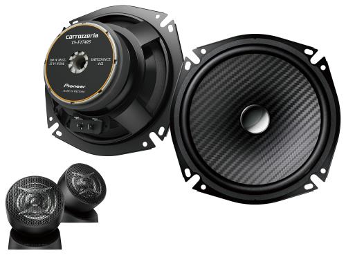 Pioneer パイオニア スピーカー TS-F1740S-2 17cm カスタムフィットスピーカー セパレート2ウェイ ハイ..