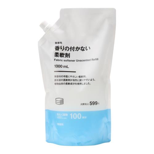 無印良品 詰替え用 香りの付かない柔軟剤 1000mL 84419034のサムネイル