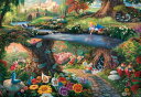 テンヨー(Tenyo) 【日本製】 1000ピース ジグソーパズル ディズニー ふしぎの国のアリス ALICE IN WODERLAND (51x73.5cm) D-1000-490 のり付き ヘラ付き サービスカード付き