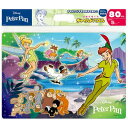 テンヨー(Tenyo) チャイルドパズル ディズニー ピーター・パンとネバーランド 80ピース こども向けパズル DC-80-214 抗菌コート おかたづけ専用...