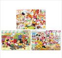 テンヨー(Tenyo) 【日本製】 チャイルドパズル ディズニー ミッキーマウス お店シリーズ 40・60・80ピース ステップアップ3点セットA こども向けパ...