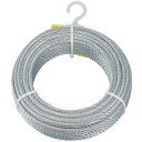 トラスコ中山(TRUSCO) メッキ付ワイヤーロープ Φ6mmX30m CWM-6S30