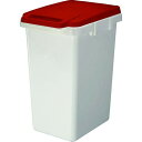 TRUSCO(トラスコ) 連結ワンハンドペール レッド 70L ゴミ箱 ダストボックス TRHP-70-R