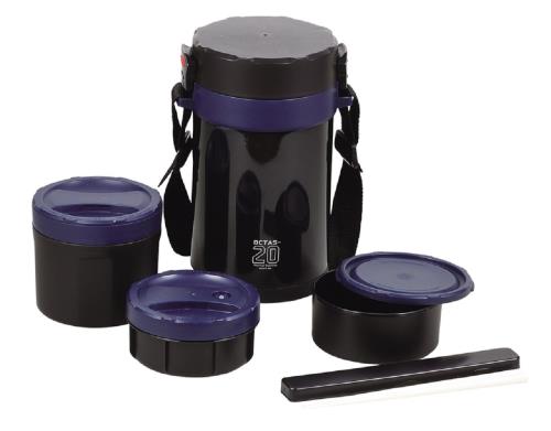 パール金属 保温ランチジャー ネイビー 2000 ステンレス オクタス HB-3776