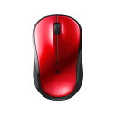 バッファロー Bluetooth Blue LED 静音 3ボタン マウス レッド Windows/Mac/Chrome/Android/iOS/iPadOS対...