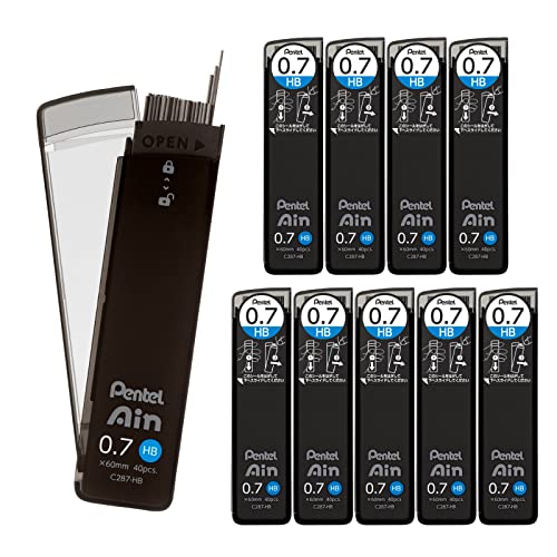 ぺんてる シャープ芯 ぺんてるアイン 0.7mm HB 10個 C287-HB