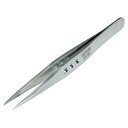 ホーザン(HOZAN) ピンセット 厚肉仕上げ 板厚2.8mm 全長125mm 開き幅8mm 先端幅1.2mm 直型 PP-103