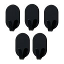 レック(LEC) 粘着 カレンダー フック 5個入 耐荷重 500g ブラック