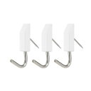 レック(LEC) カレンダーピンフック 3個入 耐荷重:1.2kg ホワイト H00404