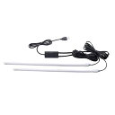 槌屋ヤック(Tsuchiya Yac) 車内用品 LEDイルミネーション アンビエント レインボー チューブ ライト ホワイト/ブラック 10×50×20mm PF-380