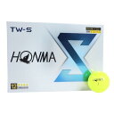 ホンマ ゴルフ ボール TW-X TW-S 2024年モデル 1ダース 12球入り ホワイト イエロー 3ピース ツアー系 スピン 飛距離 ディスタンス ソフト...