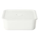 無印良品 ポリプロピレン保存容器になるバルブ付弁当箱・白 スクエア/約460ml MDC12A8S