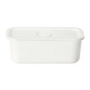 無印良品 ポリプロピレン保存容器になるバルブ付弁当箱・白 ロング/約175ml MDC09A8S