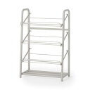 無印良品 スチールパイプシューズラック ウォームグレー 幅53×奥行29×高さ79cm 83412111