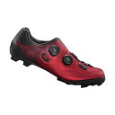 シマノ(SHIMANO) サイクリングシューズ XC702 SPD MY2022 レッド 40.0(25.2cm)ワイドサイズ