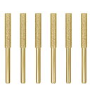 LOYELEY 軸付ダイヤモンド砥石 ダイヤモンドバー 円筒形 φ4mm×3mm 6本セット 研磨研削研削盤チェーン チェーンソー研削ヘッド 切れ味を発揮 チェ...