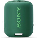 ソニー ワイヤレスポータブルスピーカー SRS-XB12 : 防水 / 防塵 / Bluetooth対応 / 重低音モデル / マイク付き/ 軽量 コンパクト 2019年モデル / マイク付き/ グリーン SRS-XB12 G