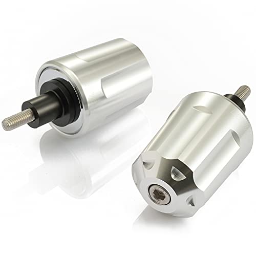 デイトナ(Daytona) バーエンド バイク カワサキ(M6用) ヘビーウェイト アルミビレット リボルバー シルバー 17281