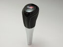 トヨタ自動車 (TOYOTA) トヨタ純正 AQUA アクア GRスポーツ 17インチパッケージ 純正シフトノブ GRロゴ入り パンチングレザー ブラック シルバーステッチ 黒 本革 メッキ ギアノブ トランスミッション