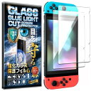【最新強化モデル】【2枚セット】 フィルム 任天堂スイッチ Nintendo Switch ガラスフィルム ブルーライトカット 93% 硬度10H RISE 保...