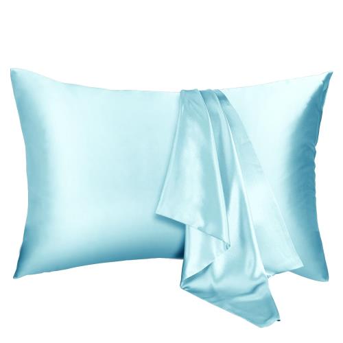 Sugarman 枕カバー 43 63 枕カバー ピローケース 美肌 美髪 静電気防止 光沢 防ダニ 敏感肌 両面タイプ おしゃれ 封筒式 洗える 【1枚】(ブルー)