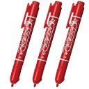 ゼブラ 油性マーカー マッキーノック細字 赤 3本入 P-YYSS6-R3-AZ
