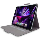 エレコム iPad Pro 11インチ 第4/3/2世代 (2022/2021/2020年) ケース オートスリープ/ウェイク マグネット固定 ソフトレザー フリーアングル カードポケット付 ブラック TB-A21PMWVFUBK