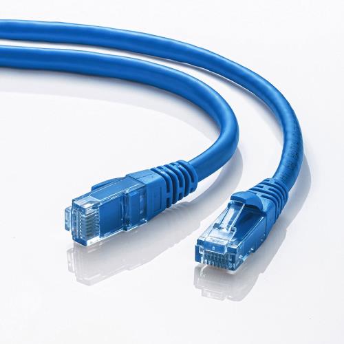 サンワサプライ LANケーブル CAT6A より線 10Gbps/500MHz ギガビット イーサネットケーブル ツメ折れ防止 RJ45コネクタ (10m) ブルー KB-T6AY-10BL
