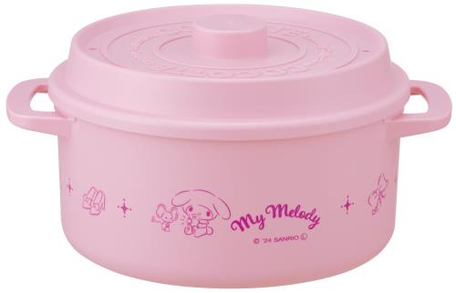スケーター(Skater) ココット風 電子レンジ鍋 ザル付 食洗器対応 1600ml 18cm 日本製 サンリオ マイメロディ MWCP2-A