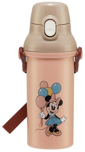 スケーター(Skater) 子供用 プラスチック 水筒 480ml 抗菌 ディズニー ミニーマウス レトロ 日本製 PSB5SANAG-A