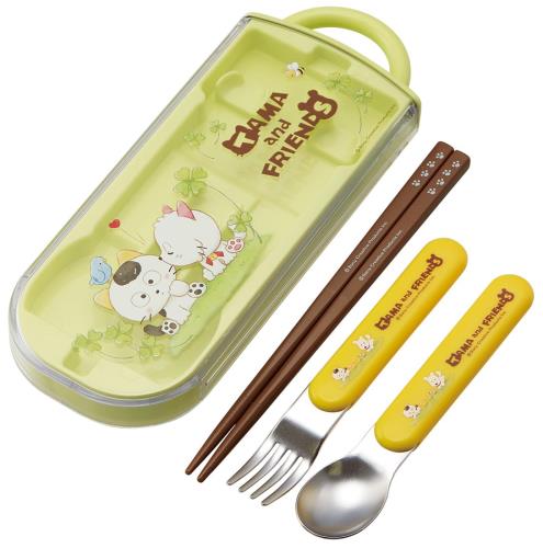 スケーター(Skater) トリオセット 箸 スプーン フォーク タマ&フレンズ 子供用 抗菌 日本製 TACC2AG-A