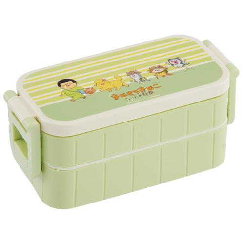 スケーター(Skater) 弁当箱 まめきちまめこ 600ml 抗菌 2段 女性用 日本製 YZW3AG-A