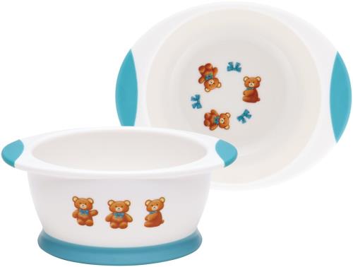 スケーター(Skater) 茶碗 すくいやすい 子供食器 ライスボウル ぬいぐるみ くま 12.5×10×高さ5.2cm WP2-A