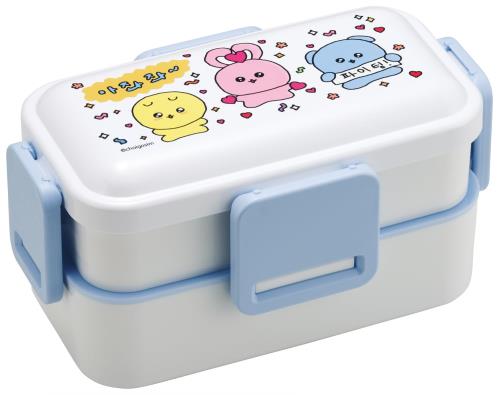 スケーター(Skater) 弁当箱 2段 600ml 女性用 抗菌 ふんわり盛れる ドーム型フタ 日本製 チェゴシム PFLW4AG68727