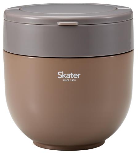 スケーター(Skater) 保温 保冷 丼ぶり ランチジャー 大容量 1250ml 折りたたみハンドル付 抗菌 ナッツブラウン LDNO13AG