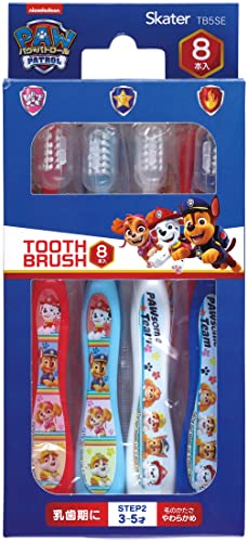 スケーター(Skater) 歯ブラシ 園児用 3-5才 やわらかめ 8本入 14cm パウ・パトロール TB5SE-A