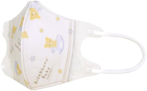 スケーター(Skater) 不織布 立体 マスク 25枚 箱入り 2-3才 リラックマ ベビー 子供用 増量 三層構造 MSKB25N-A