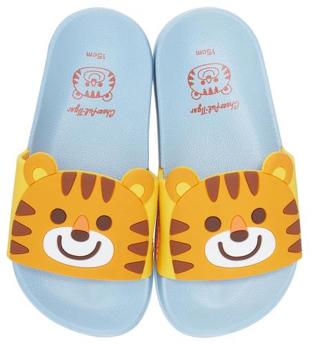 スケーター(Skater) EVA サンダル 子供用 キッズ シャワーサンダル 17cm 4-5才 チアフルタイガー ビーチサンダル SDSH17-A