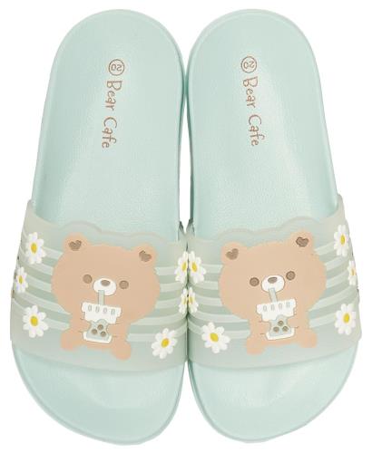 スケーター(Skater) EVA サンダル 子供用 キッズ シャワーサンダル 19cm 6-7才 Bear Cafe ビーチサンダル SDSH19-A