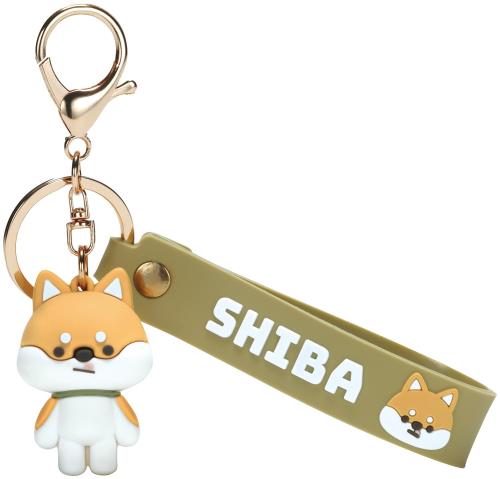 スケーター(Skater) ラバー マスコット付 キーホルダー ぱぷぱぷぱぴー SHIBA 柴 犬 ZRMKH1-A