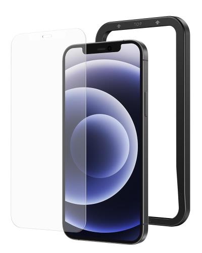 NIMASO アンチグレア ガラスフィルム iPhone 12 mini 用 強化 ガラス 保護 フィルム ガイド枠付き NSP2..