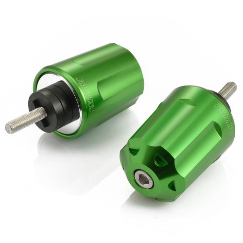 デイトナ(Daytona) アルミビレット バイク用 バーエンド ホンダ M6タイプ(CBR250RR CT125 など) ヘビーウエイトバーエンド リボルバー グリーン 99835