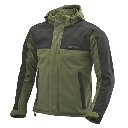 [Daytona] バイク ジャケット 春秋冬 ソフトプロテクター付属 防風 ストレッチ性 ソフトシェルジャケッ..