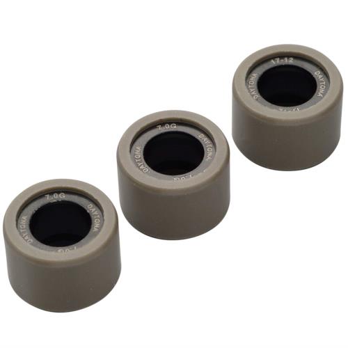 デイトナ(Daytona) バイク用 DWR ウエイトローラー φ17×12mm 7.0g 方向指定なし 3個セット 90493